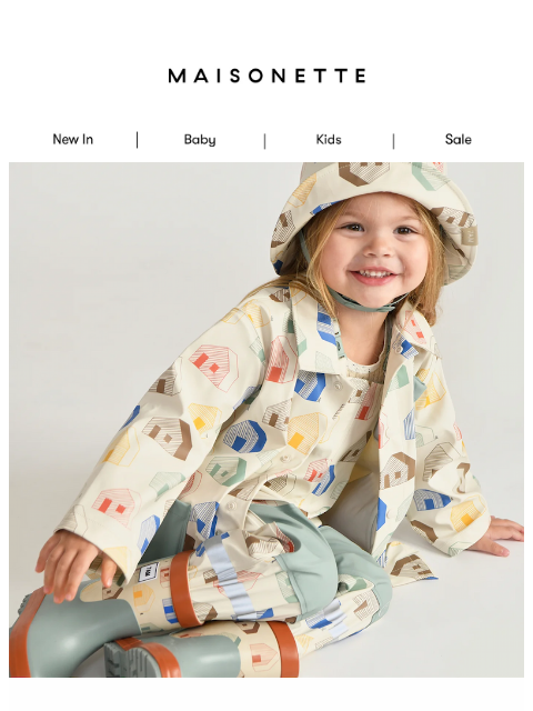 maisonette newsletter: April Showers Bring Cute Rain Gear 🌧️