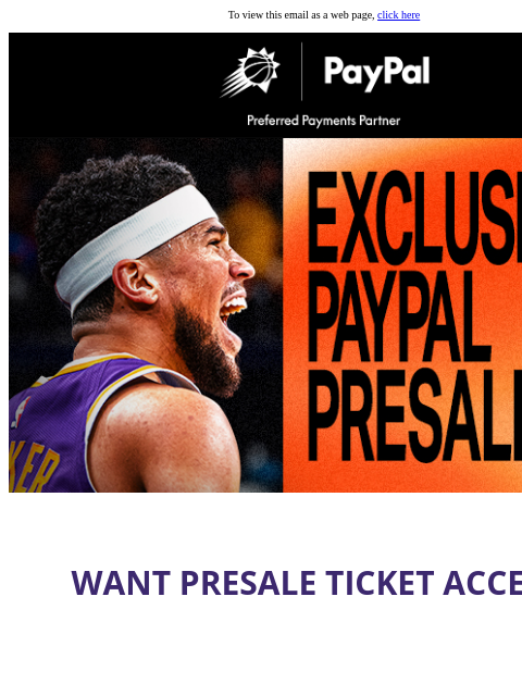 suns newsletter: Get Suns Postseason Presale Access Now