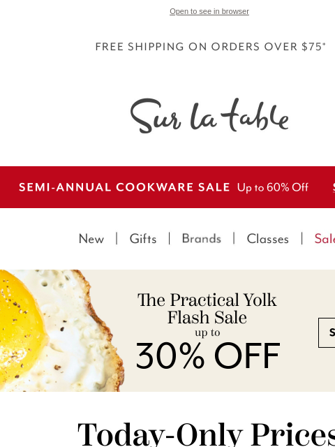 surlatable newsletter: 🥚 We're what you might call practical yolkers.