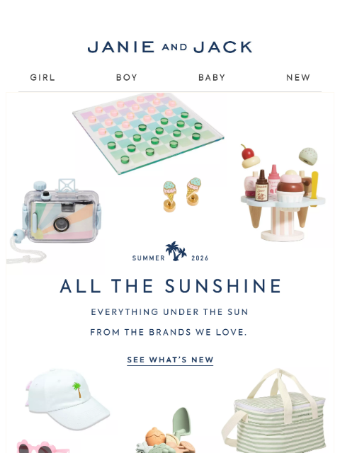 janieandjack newsletter: Just in from the Brands We Love