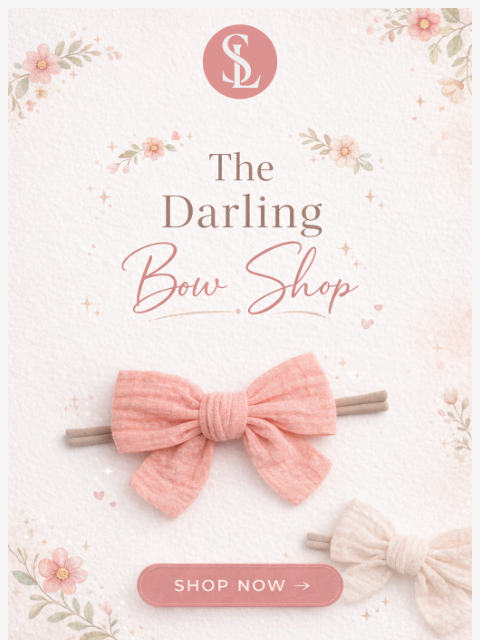 spearmintlove newsletter: The Darling Bow Shop Is Officially Open 🎀