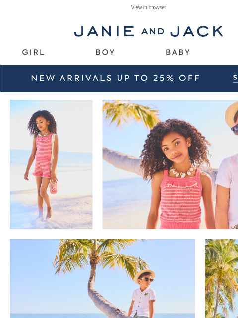 janieandjack newsletter: 🌴New arrivals inspired by the tropics🌴