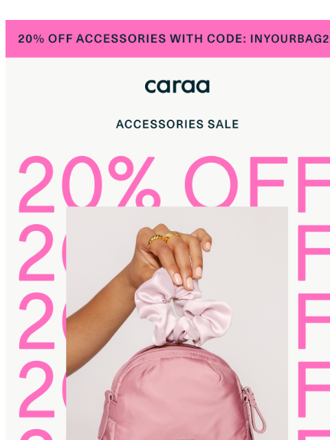 caraa newsletter: Upgrade your bag game 👜✨