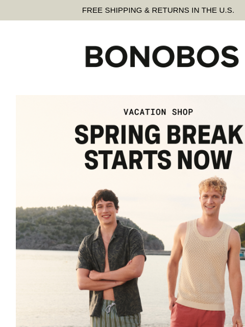 bonobos newsletter: Spring Shorts & Trunks You'll Want on Repeat