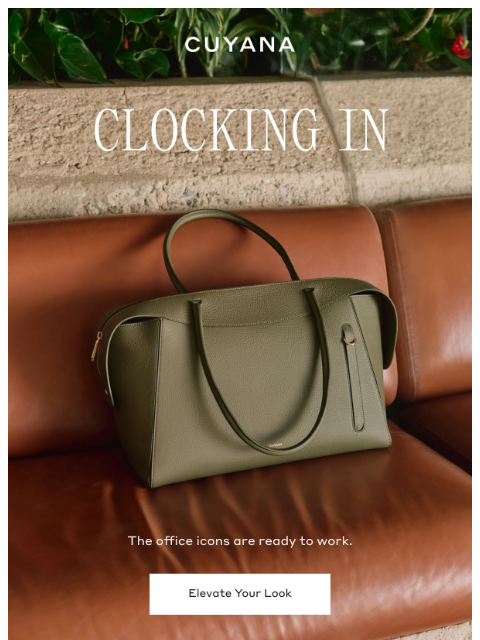 cuyana newsletter: They're Clocking In