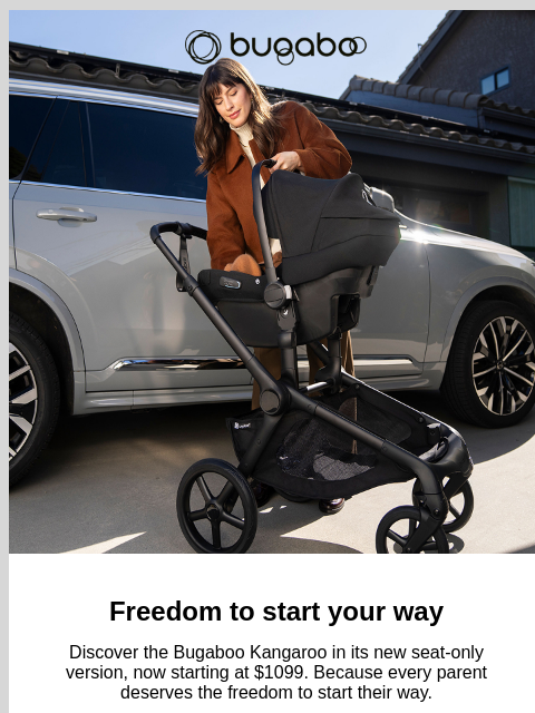 bugaboo newsletter: Freedom to start your way
