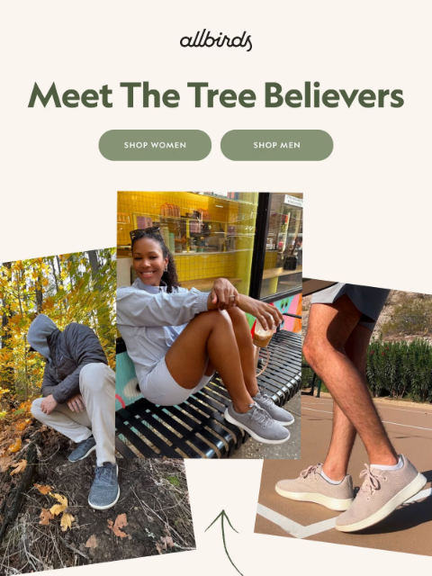 allbirds newsletter: Tree Knit Just Feels Good 🤗