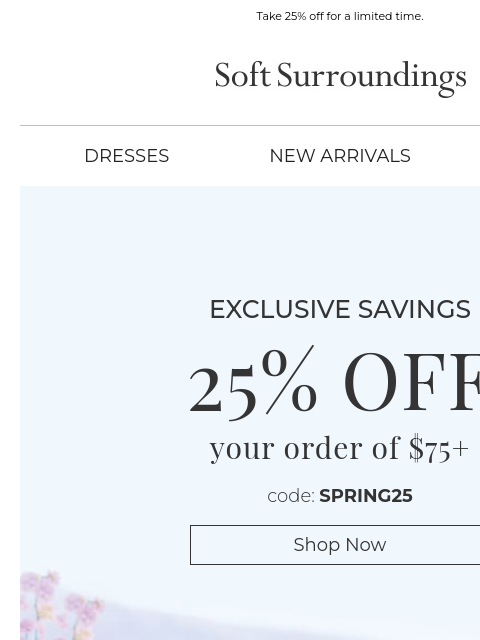 softsurroundings newsletter: Savings Just for You