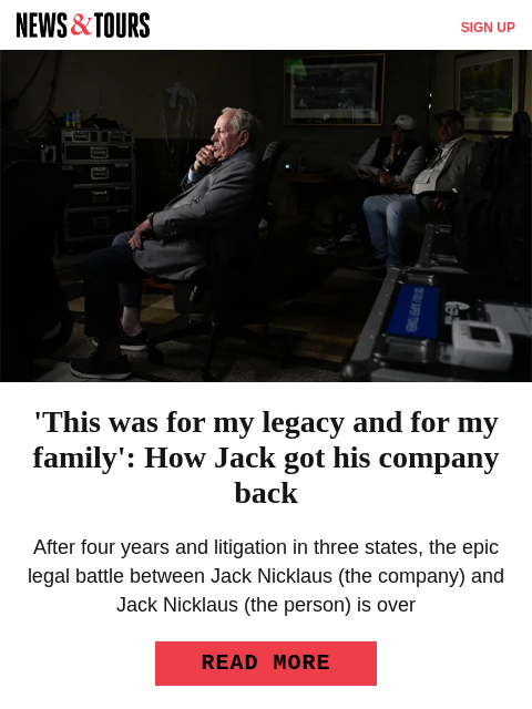 golfdigest newsletter: Judge allows Tiger to leave U.S. for treatment