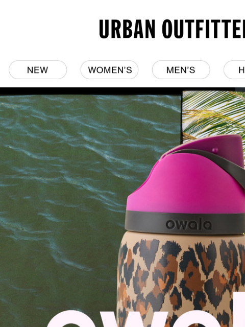 urbanoutfitters newsletter: NEW: UO Exclusive Owala 🐆 Wild At Heart