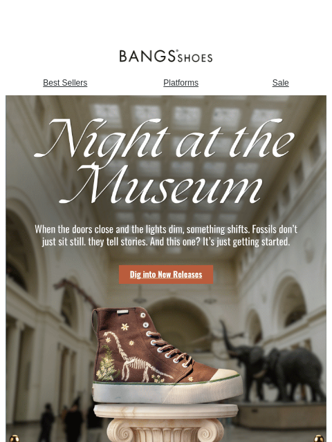 bangsshoes newsletter: After hours at the museum... 🌙👀