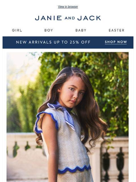 janieandjack newsletter: New to sale: our favorite spring blues
