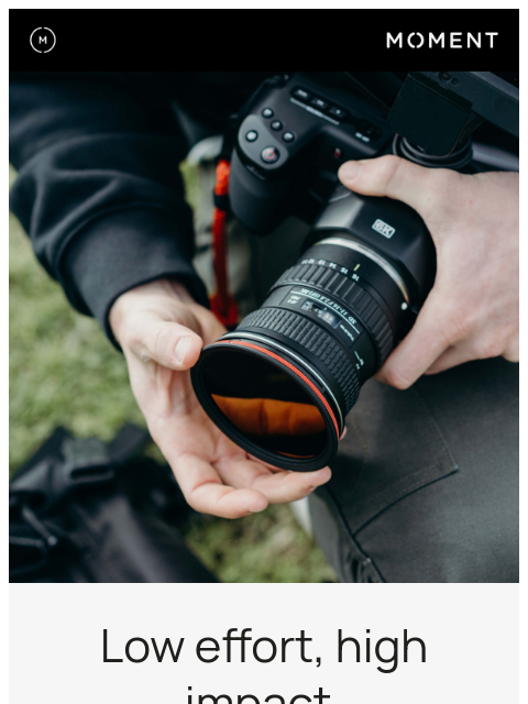 shopmoment newsletter: Build Your Filter Setup