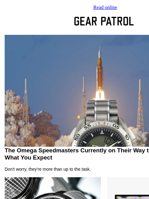gearpatrol newsletter: An Omega Watch Is Heading to the Moon, But Not the...