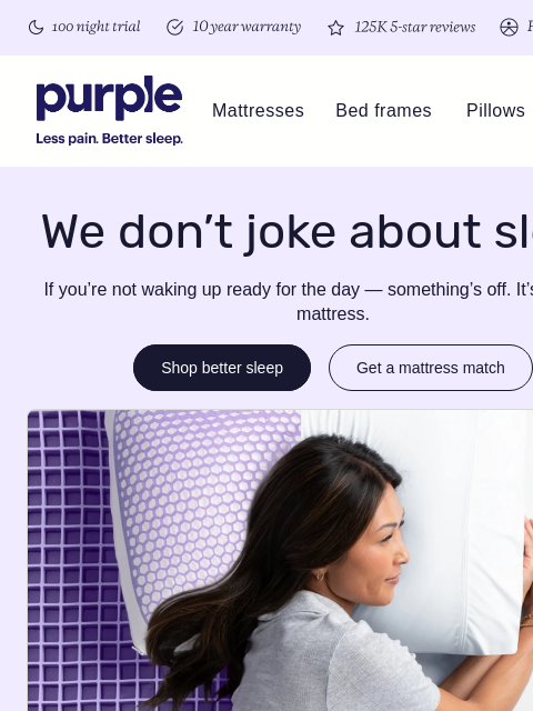 purple newsletter: Is your sleep quality a joke?
