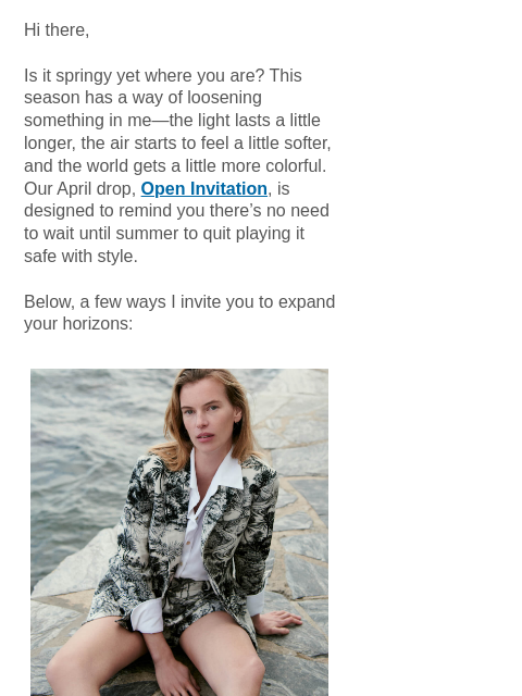 mmlafleur newsletter: Introducing the April Drop.