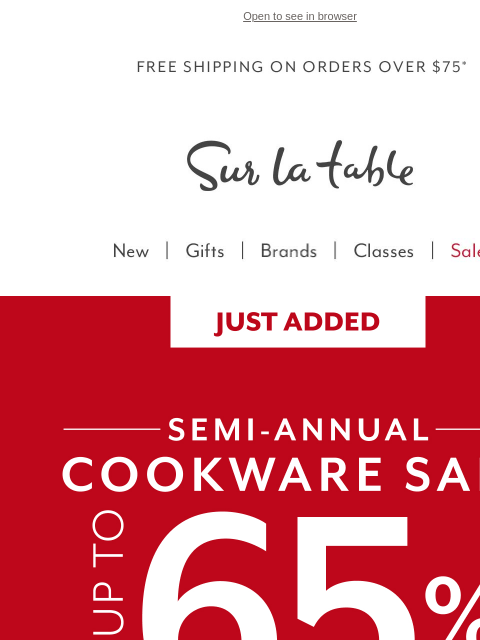 surlatable newsletter: New Cookware Deals Just Dropped