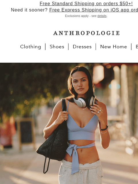 anthropologie newsletter: 5 pants to swap your sweats for