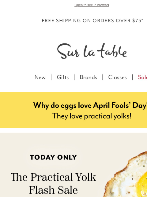 surlatable newsletter: It's April Fools' Day, but these deals are no joke...