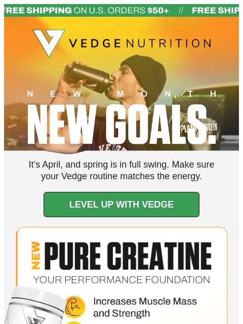 vedgenutrition newsletter: 🔐 Lock In for April