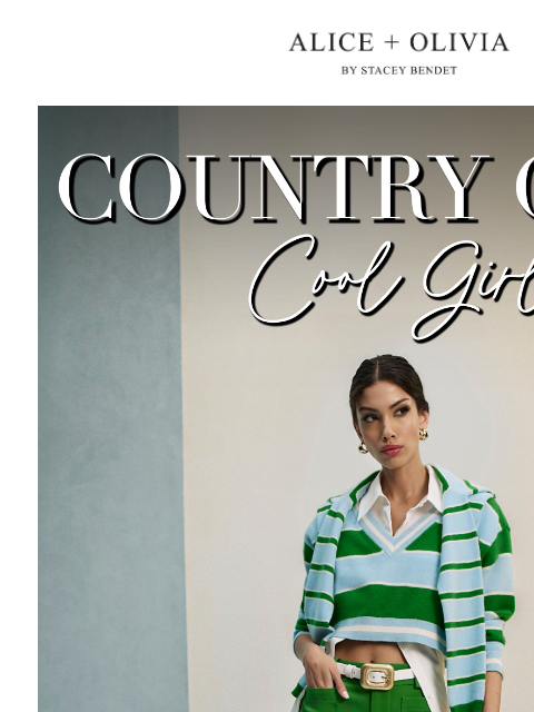 aliceandolivia newsletter: Country Club Styling