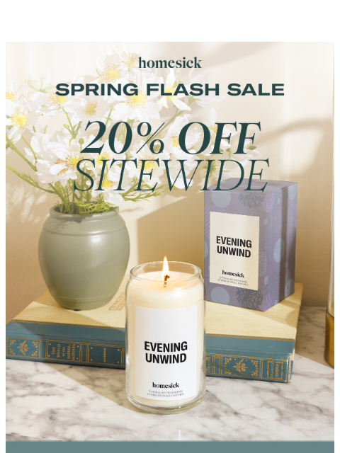homesick newsletter: Spring flash sale has begun!