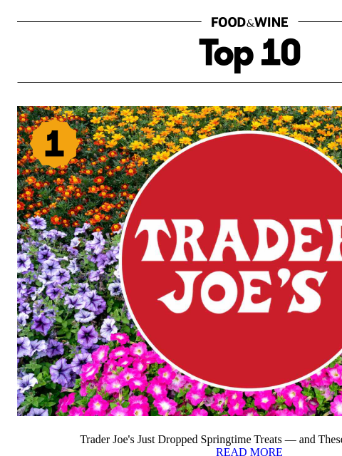 foodandwine newsletter: 6 Trader Joe's Items You Should Try This Month