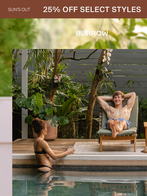 burrow newsletter: Your outdoor upgrade starts here