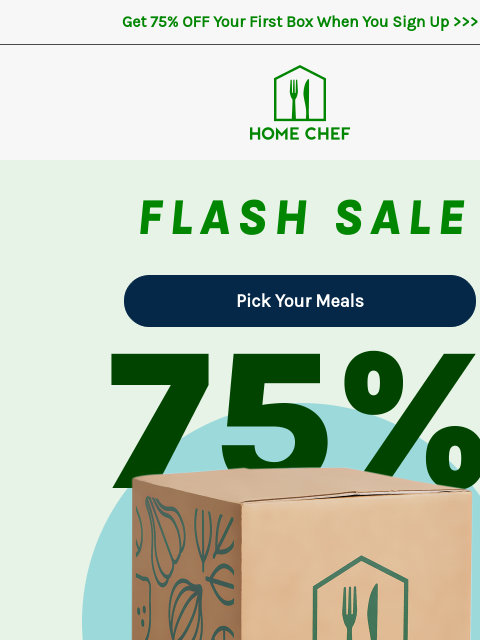 homechef newsletter: 💌 You’re invited! Unlock 75% off