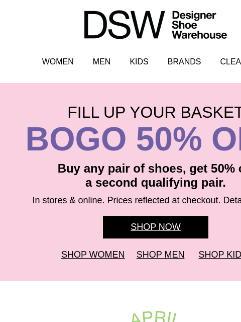 dsw newsletter: Pouring in: 4 April trends to try ☔