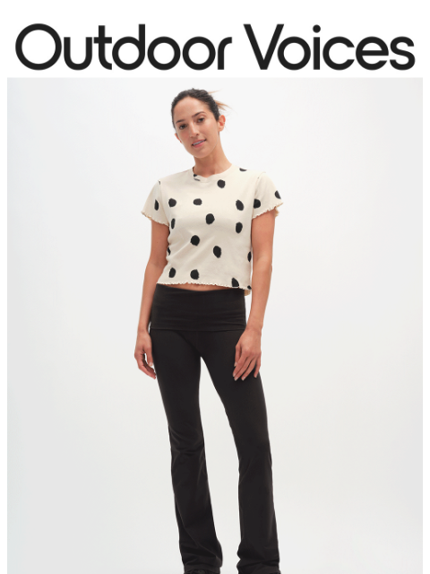 outdoorvoices newsletter: HI, WE'RE NEW