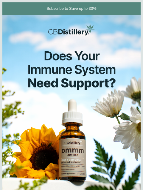 thecbdistillery newsletter: Does your immune system need support?