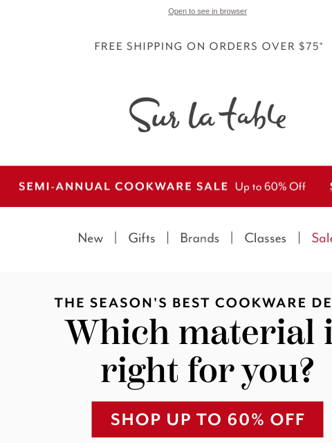 surlatable newsletter: Trust Us: Material Matters