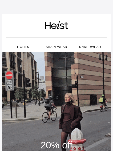heist-studios newsletter: 20% OFF: LAST CHANCE