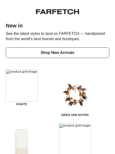 farfetch newsletter: Newness inside