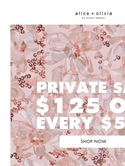 Stock up on your favorite spring styles! ‌ ‌ ‌ ‌ ‌ ‌ ‌ ‌ ‌ ‌ ‌ ‌ ‌ Header Logo * TAKE $125 OFF EVERY $500 YOU SPEND. EXCLUSIONS APPLY. ONLY ITEMS MARKED WITH "PRIVATE SALE" ARE ELIGIBLE FOR