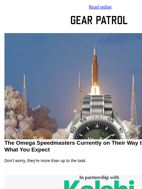 gearpatrol newsletter: The Artemis II Crew Is Wearing a Surprising Watch