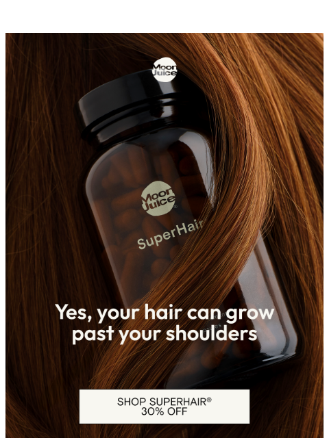 moonjuice newsletter: longer hair in 90 days