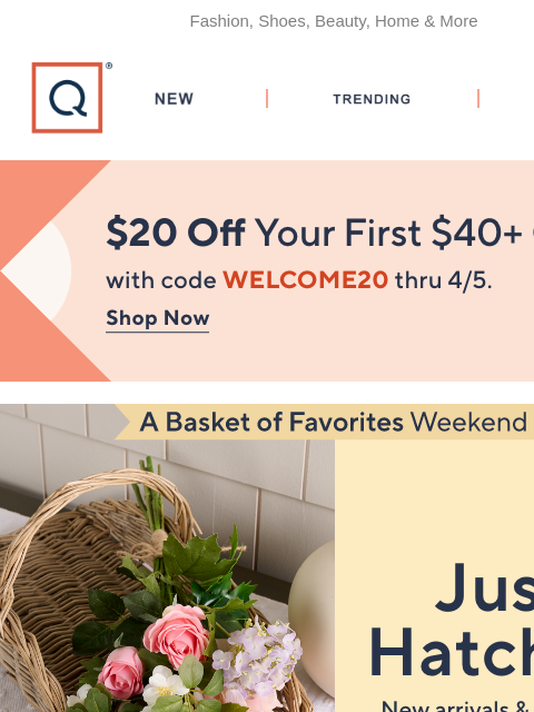 qvcemail newsletter: New for Spring! Peep These Arrivals