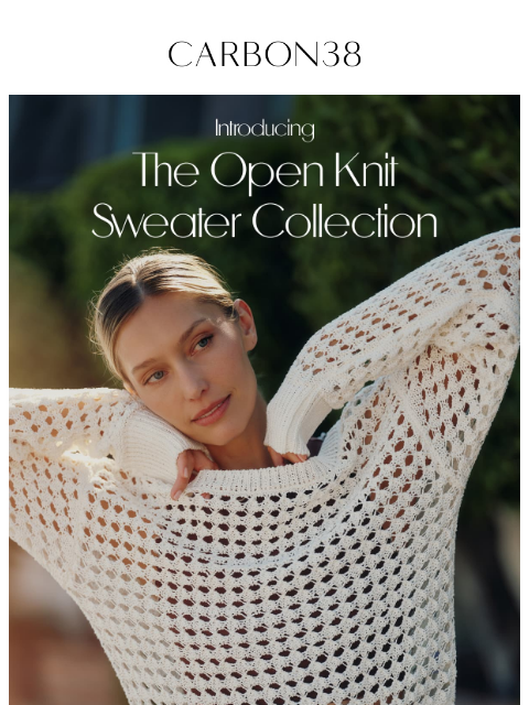 carbon38 newsletter: Airy, Effortless, Made for Layering