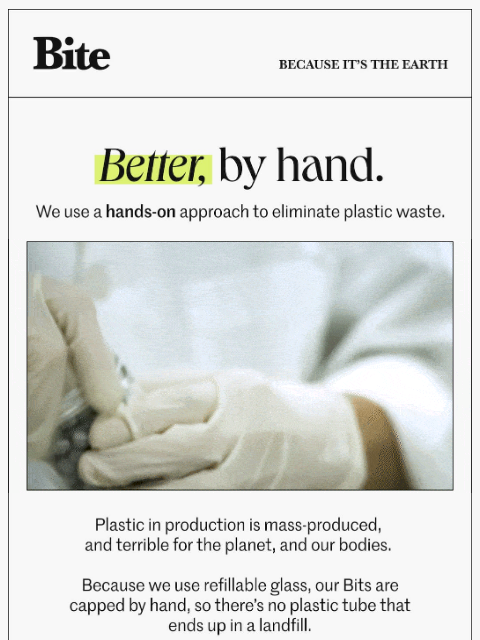 bitetoothpastebits newsletter: We're hands-on.