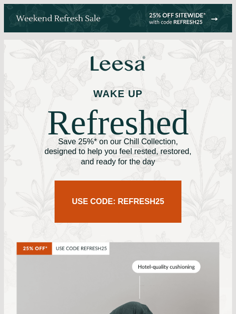 leesasleep newsletter: Start every morning refreshed