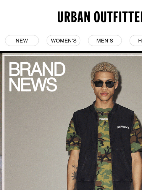 urbanoutfitters newsletter: New Brand Drops! (+ Up to 30% Off Sitewide)