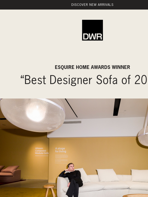 dwr newsletter: Experience the “Best Designer Sofa of 2026” in per...