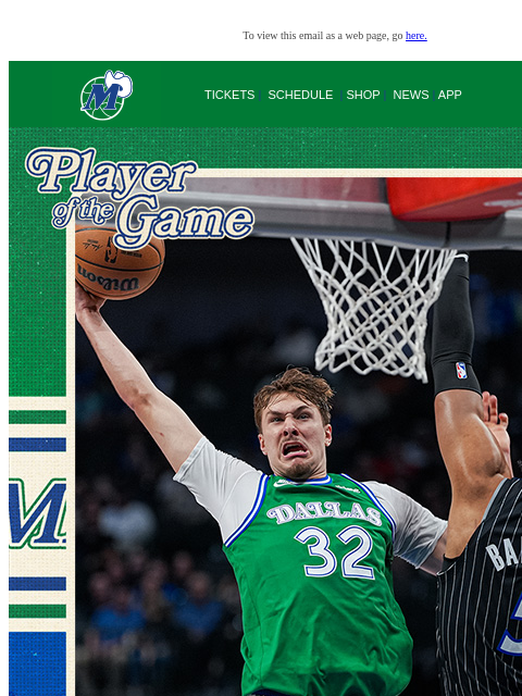 mavsmail newsletter: 🤯 Coop Makes History!