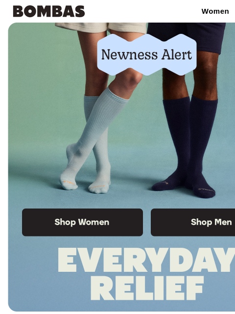bombas newsletter: New Colors: Everyday Compression Socks