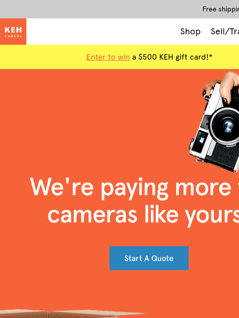 keh newsletter: Fund your next upgrade with KEH Better Trade™