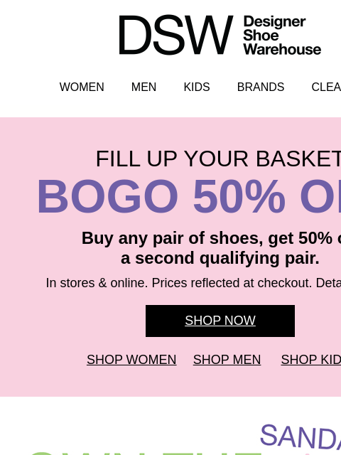 dsw newsletter: WHAT YOU NEED: these spring sandals >>>