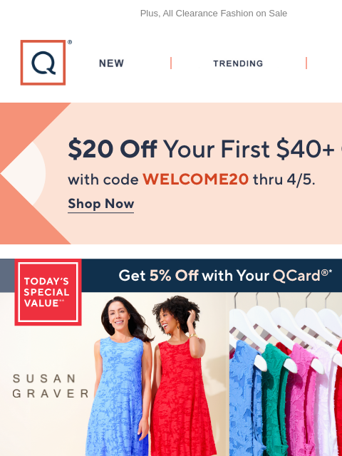 qvcemail newsletter: Celebration Silhouette from Susan Graver + Get $20...