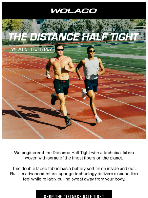 wolaco newsletter: A new standard in running gear